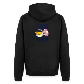 Banana Gift Food Porn Donut Shirt - Veste à capuche bio Premium Unisexe - noir - Dos - Nico (187cm)