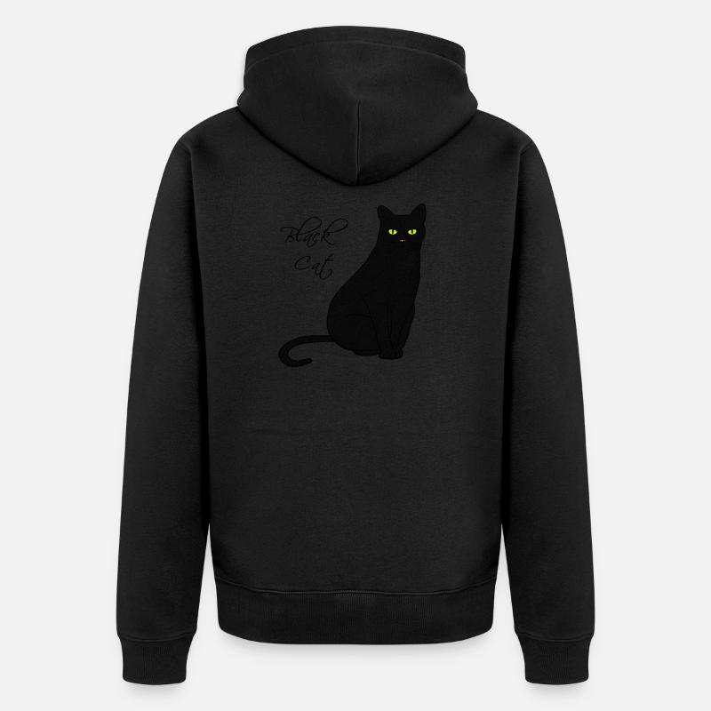 Black Cat - Veste à capuche bio Premium Unisexe - noir