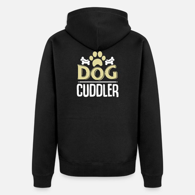 chien - Veste à capuche bio Premium Unisexe - noir