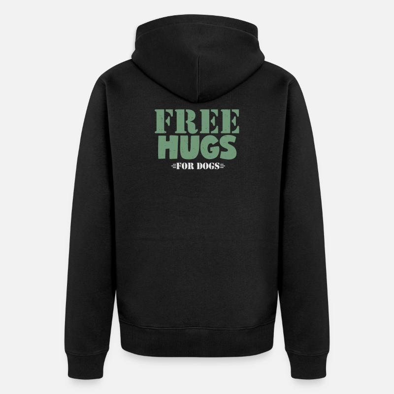 chien - Veste à capuche bio Premium Unisexe - noir