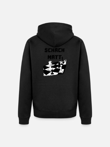 Checkmate Chessboard Chessplayer - Unisex Premium Organic Zip Hoodie - black