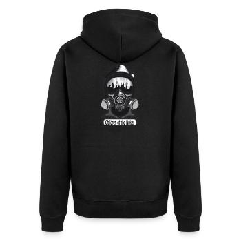 Masque à gaz - Veste à capuche bio Premium Unisexe - noir - Dos - Nico (187cm)