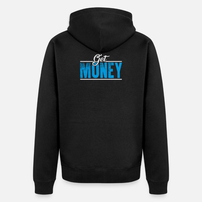 Obtenez de l'argent - Veste à capuche bio Premium Unisexe - noir