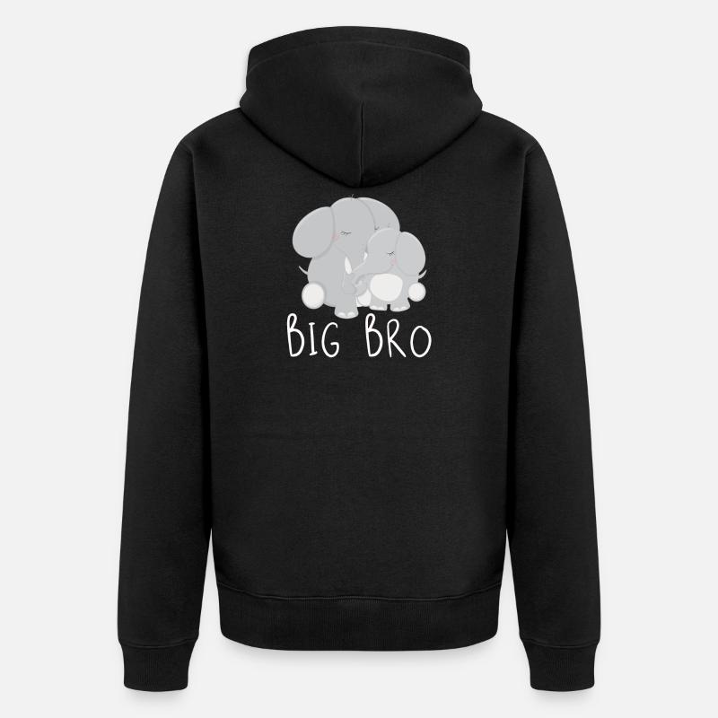 grand frère - Veste à capuche bio Premium Unisexe - noir