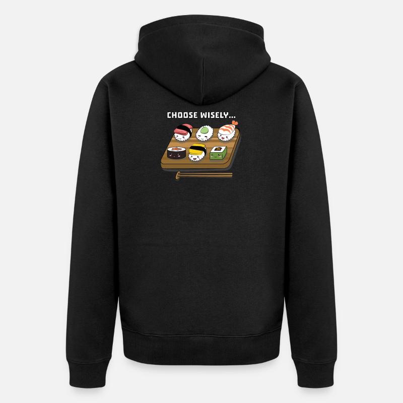 Sélection de sushi - Veste à capuche bio Premium Unisexe - noir
