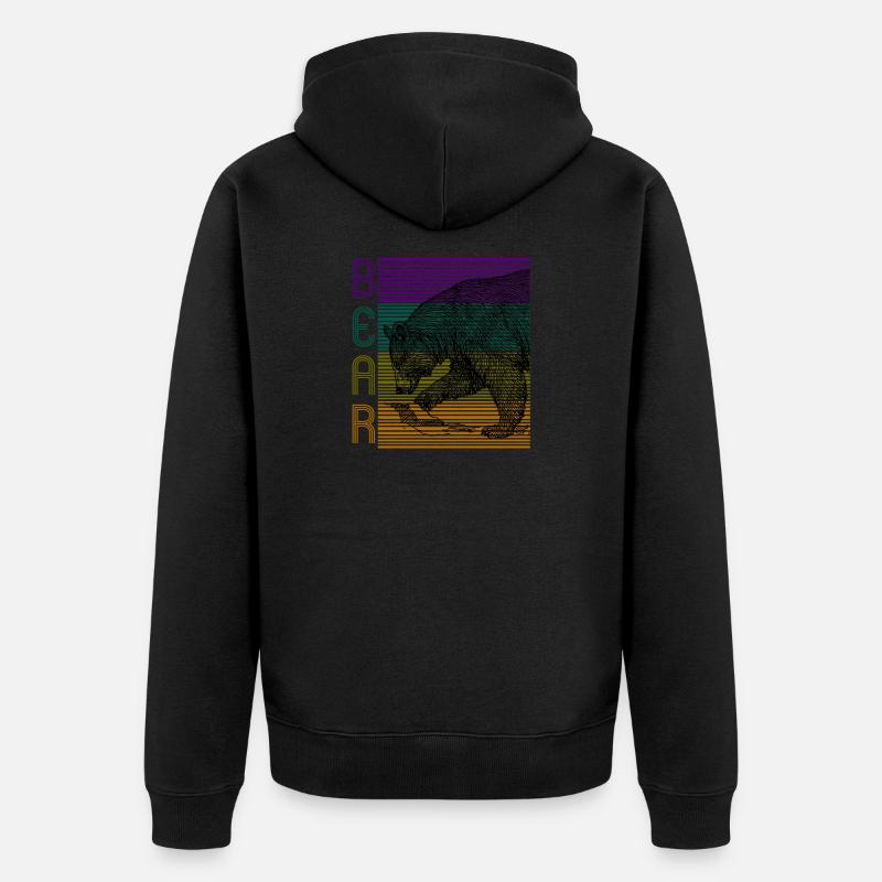 porter - Veste à capuche bio Premium Unisexe - noir