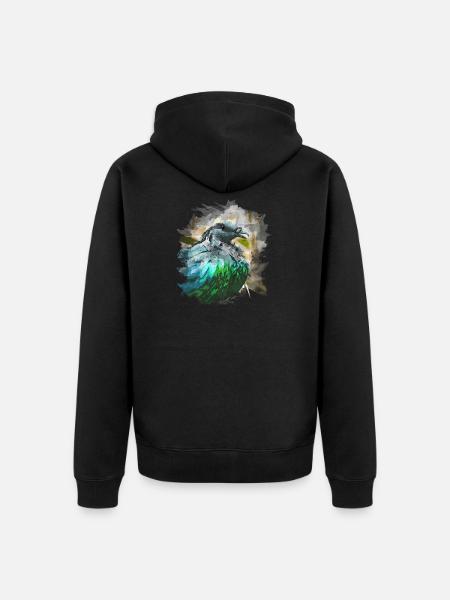 colombe - Veste à capuche bio Premium Unisexe - noir