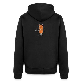 Floss Dance Déplacer Fox - Veste à capuche bio Premium Unisexe - noir - Dos - Nico (187cm)