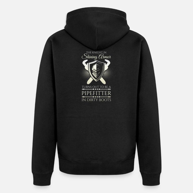 Chevalier Pipefitter - Veste à capuche bio Premium Unisexe - noir