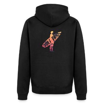 Bali Surf Days T-shirts - Veste à capuche bio Premium Unisexe - noir - Dos - Nico (187cm)