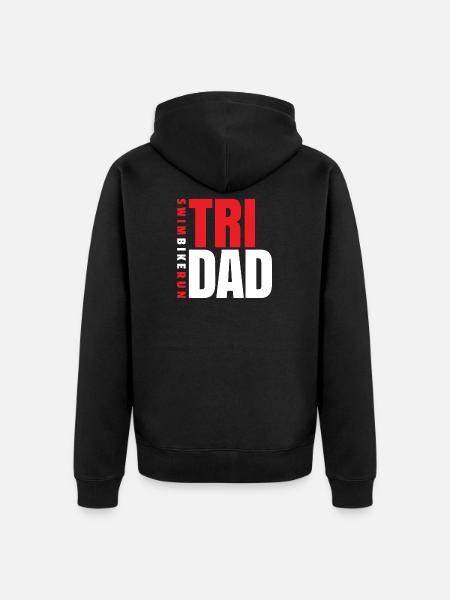 Triathlon - swimming cycling running gift - Unisex Premium Organic Zip Hoodie - black