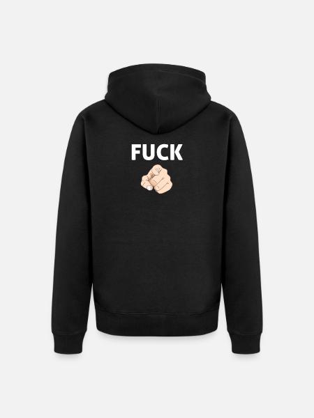Va te faire foutre ! - Veste à capuche bio Premium Unisexe - noir