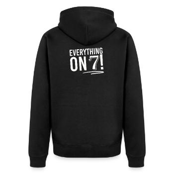 Lucky Number Lucky Have Favorite Number Gift - Unisex Premium Organic Zip Hoodie - black - Back - Nico (187cm)