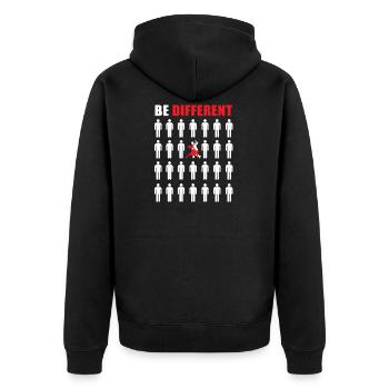 Danse Danse Danse latine Musique Danse de couple - Veste à capuche bio Premium Unisexe - noir - Dos - Nico (187cm)