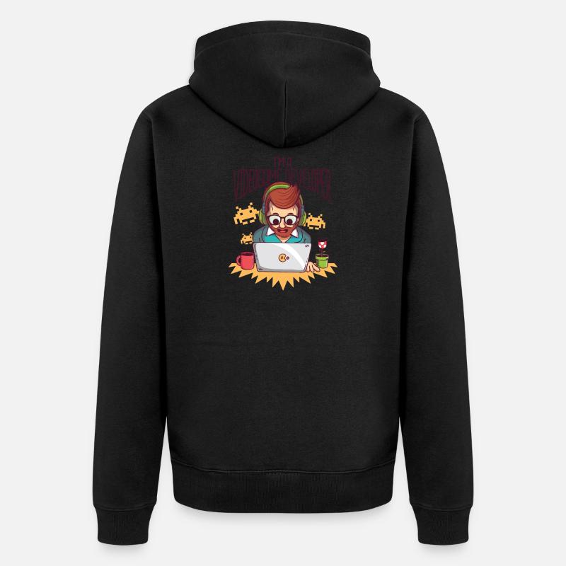 Videospiel Entwickler - Videogame Developer - Unisex Premium Bio Zip Hoodie - Schwarz