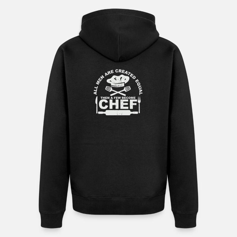 Chefkoch - Unisex Premium Bio Zip Hoodie - Schwarz