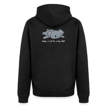 Koala - Koalas - T-shirt Koala - Chill out - Veste à capuche bio Premium Unisexe - noir - Dos - Nico (187cm)