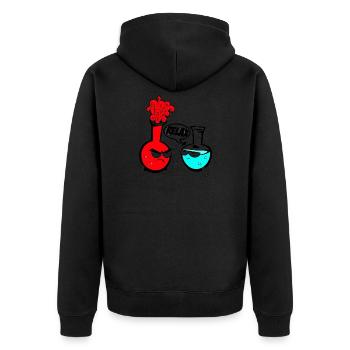 chimie - Veste à capuche bio Premium Unisexe - noir - Dos - Nico (187cm)