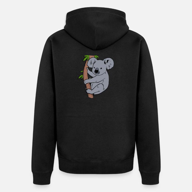 Koala - Veste à capuche bio Premium Unisexe - noir