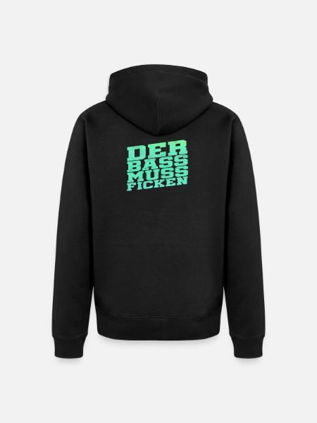 La basse doit baiser - Veste à capuche bio Premium Unisexe - noir