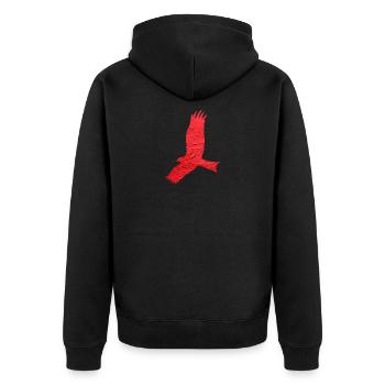 Faucon - Veste à capuche bio Premium Unisexe - noir - Dos - Nico (187cm)