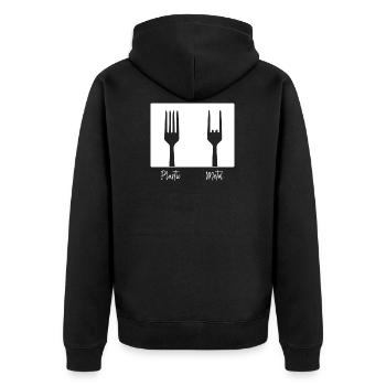 Heavy Metal Band Rock On Shirt - Veste à capuche bio Premium Unisexe - noir - Dos - Nico (187cm)