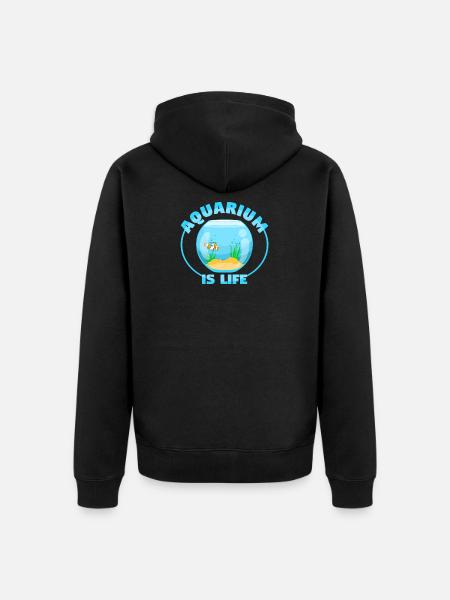 Aquarium - Unisex Premium Organic Zip Hoodie - black