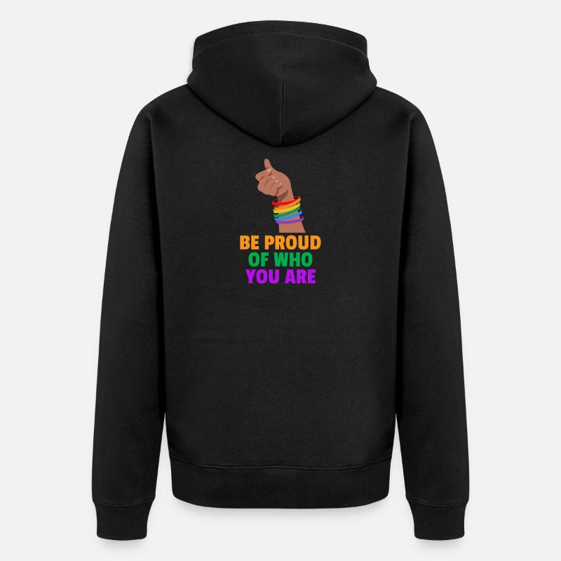Gay Pride - Veste à capuche bio Premium Unisexe - noir