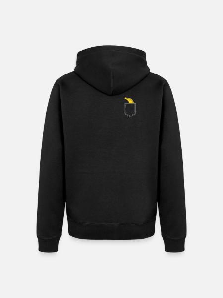 Banane - Unisex Premium Bio Zip Hoodie - Schwarz