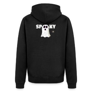 Fantômes - Spooky - Veste à capuche bio Premium Unisexe - noir - Dos - Nico (187cm)