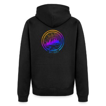 I Hate People - I hate people gift campers - Unisex Premium Organic Zip Hoodie - black - Back - Nico (187cm)