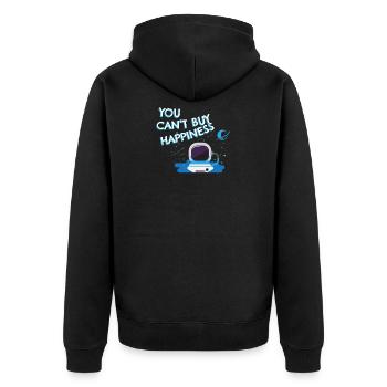ASTRONOMIE: Vous ne pouvez pas acheter le bonheur - Veste à capuche bio Premium Unisexe - noir - Dos - Nico (187cm)
