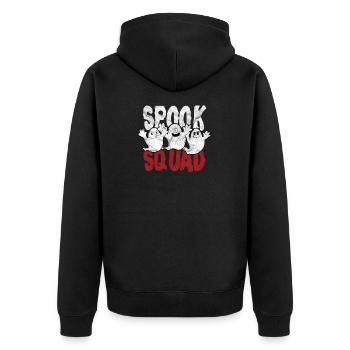 Ghosts Grudge - Spook Squad - Unisex Premium Bio Zip Hoodie - Schwarz - Hinten - Nico (187cm)