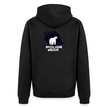 Polar Bear - Veste à capuche bio Premium Unisexe - noir - Dos - Nico (187cm)