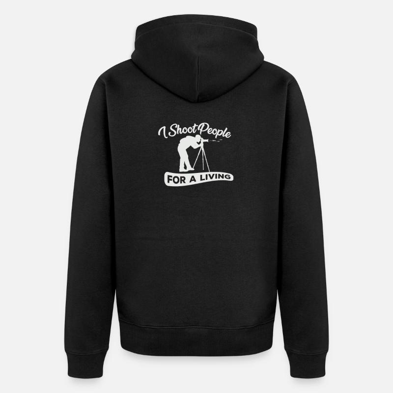 Fotograf - Unisex Premium Bio Zip Hoodie - Schwarz