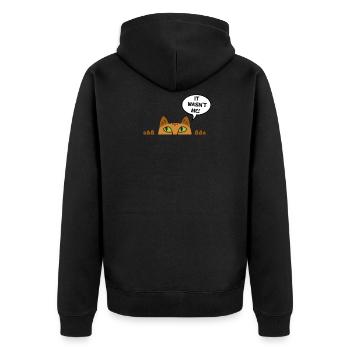 Cadeau chat perso coquin maine coon persan - Veste à capuche bio Premium Unisexe - noir - Dos - Nico (187cm)
