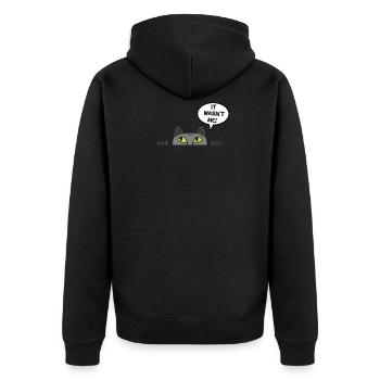 Cadeau chat perso coquin maine coon persan - Veste à capuche bio Premium Unisexe - noir - Dos - Nico (187cm)