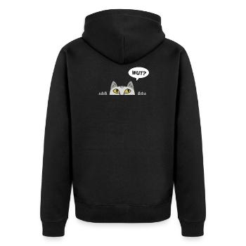 Cadeau chat perso coquin maine coon persan - Veste à capuche bio Premium Unisexe - noir - Dos - Nico (187cm)
