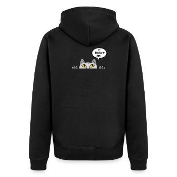 Cadeau chat perso coquin maine coon persan - Veste à capuche bio Premium Unisexe - noir - Dos - Nico (187cm)