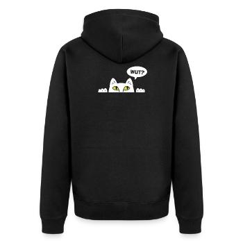 Cadeau chat perso coquin maine coon persan - Veste à capuche bio Premium Unisexe - noir - Dos - Nico (187cm)