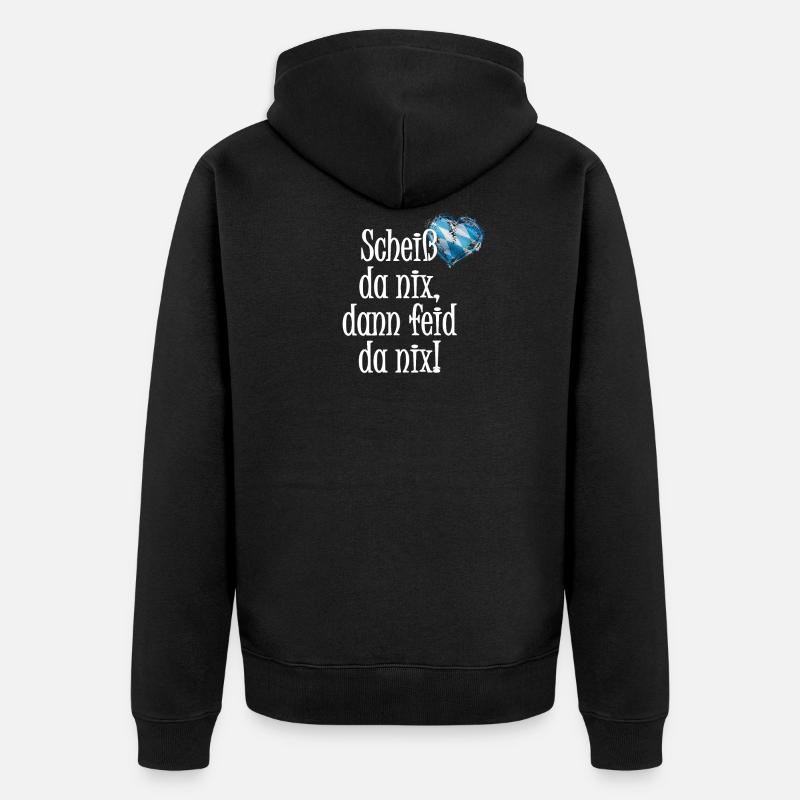 Merde, la Bavière - Veste à capuche bio Premium Unisexe - noir