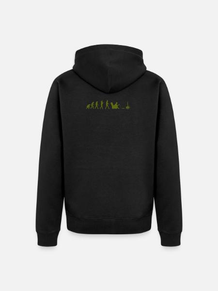 Gamer Evolution - Unisex Premium Organic Zip Hoodie - black