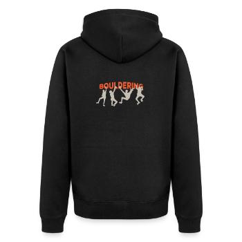 Bouldering - Veste à capuche bio Premium Unisexe - noir - Dos - Nico (187cm)