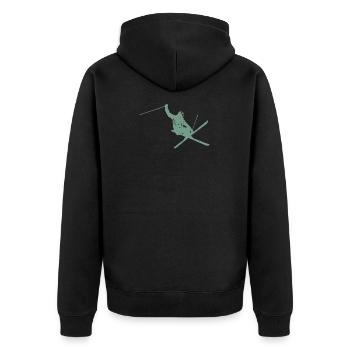 Freestyle ski jump cadeau vintage - Veste à capuche bio Premium Unisexe - noir - Dos - Nico (187cm)