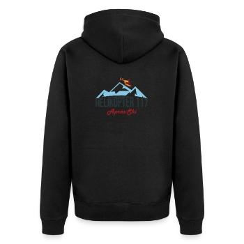 Apres-Ski Helicopter 117 Chemise - Veste à capuche bio Premium Unisexe - noir - Dos - Nico (187cm)