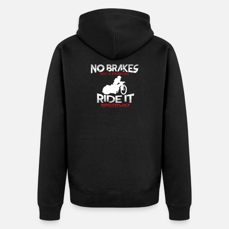Speedway - Unisex Premium Bio Zip Hoodie - Schwarz