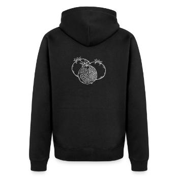 Fruit de la grenade Fruit Fruit - Veste à capuche bio Premium Unisexe - noir - Dos - Nico (187cm)
