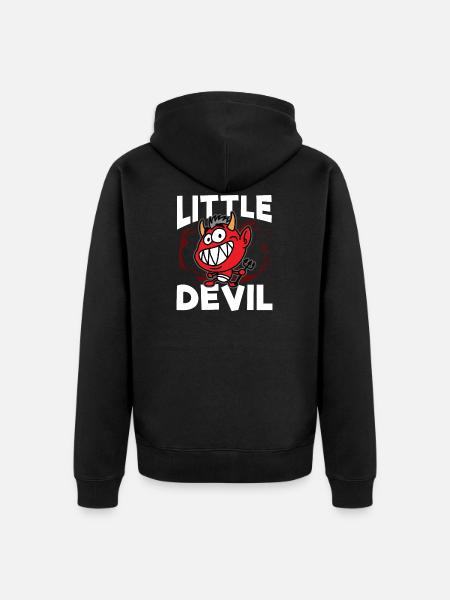 Little devil - Unisex Premium Organic Zip Hoodie - black