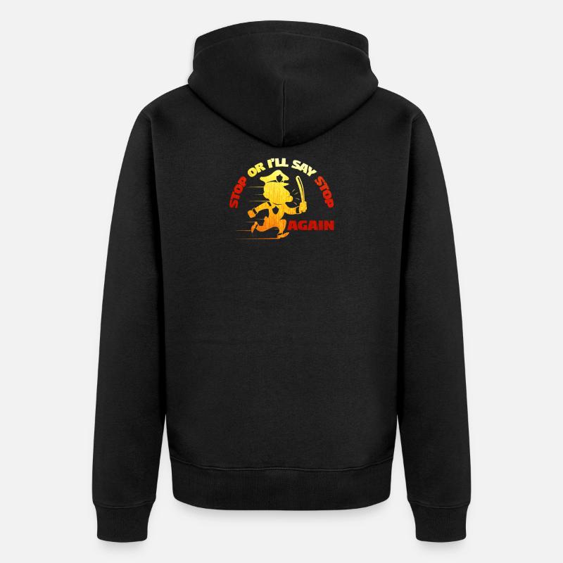 police - Veste à capuche bio Premium Unisexe - noir