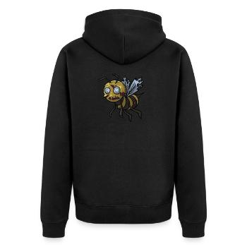 Halloween Bee Gift Funny Halloween Party - Veste à capuche bio Premium Unisexe - noir - Dos - Nico (187cm)